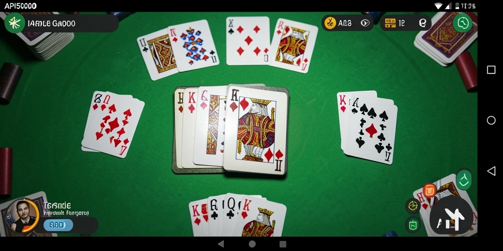 Screenshot gameplay Gaple yang seru dan interaktif di API5000.