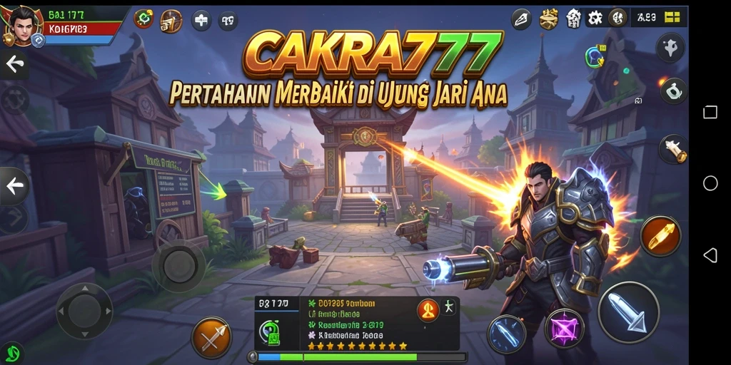 Tampilan gameplay Tower Defense yang intens dan mengasyikkan.