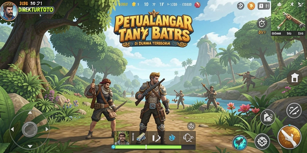 Screenshot utama DIREKTURTOTO menampilkan aksi petualangan yang mendebarkan.