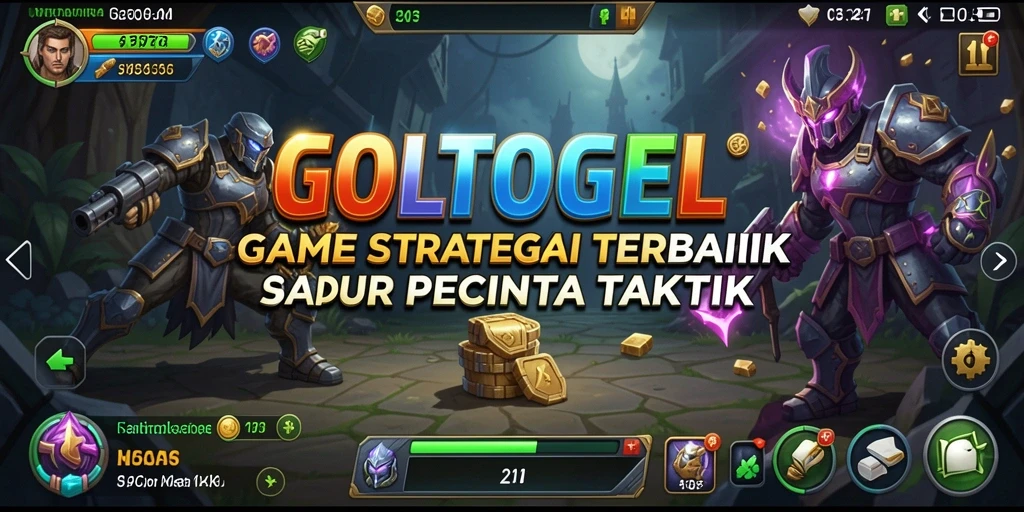 Tampilan gameplay GOLTOGEL yang menampilkan strategi dan taktik.