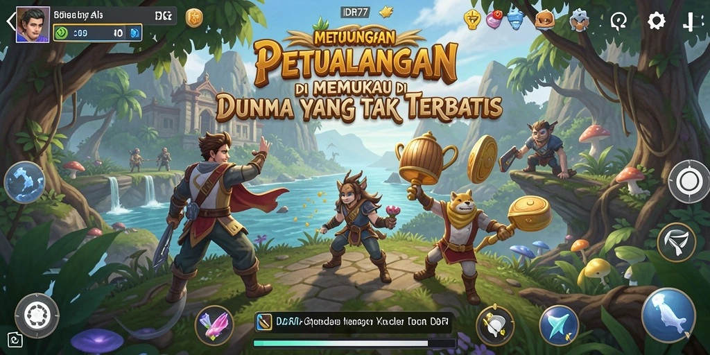 Screenshot gameplay IDR77 menampilkan aksi petualangan yang mendebarkan.