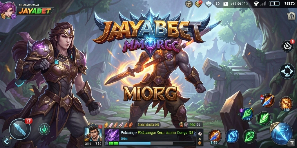 Screenshot utama JAYABET menampilkan aksi seru dalam dunia MMORPG.