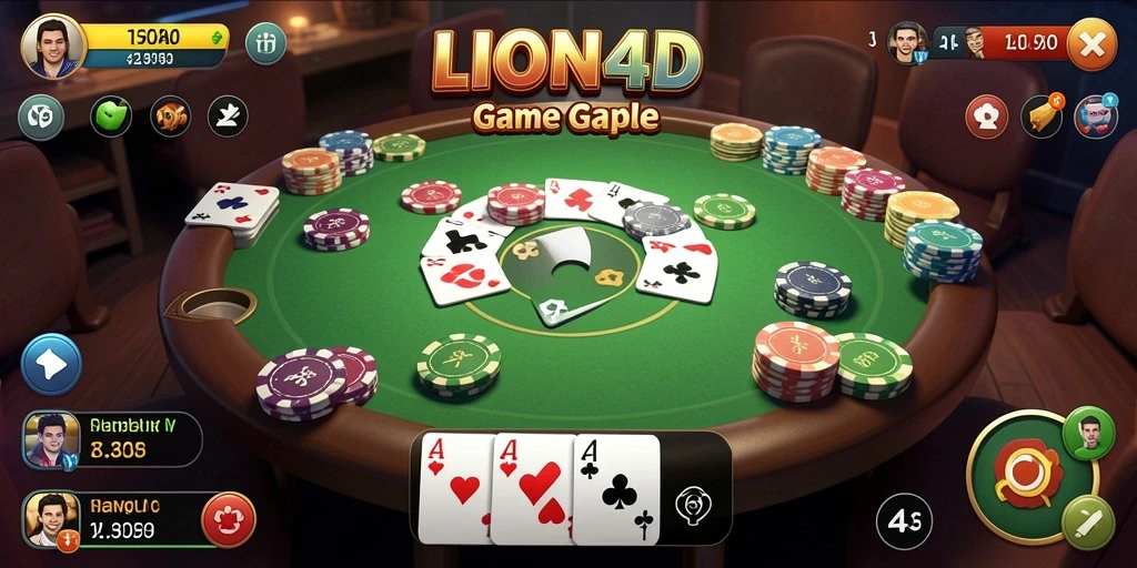 Tampilan gameplay seru dan interaktif dari LION4D.