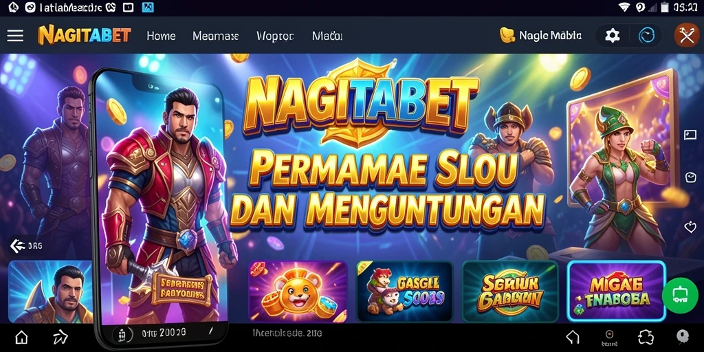 Tampilan gameplay utama NAGITABET dengan mesin slot yang menarik.