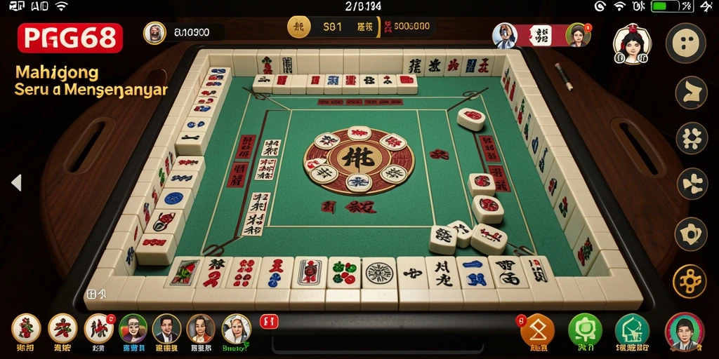 Tampilan gameplay Mahjong yang menantang dan menyenangkan di PGG68.