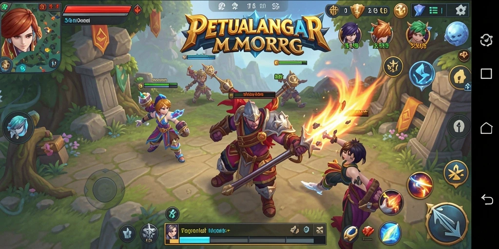 Screenshot gameplay T6 yang menampilkan aksi seru dalam dunia MMORPG.
