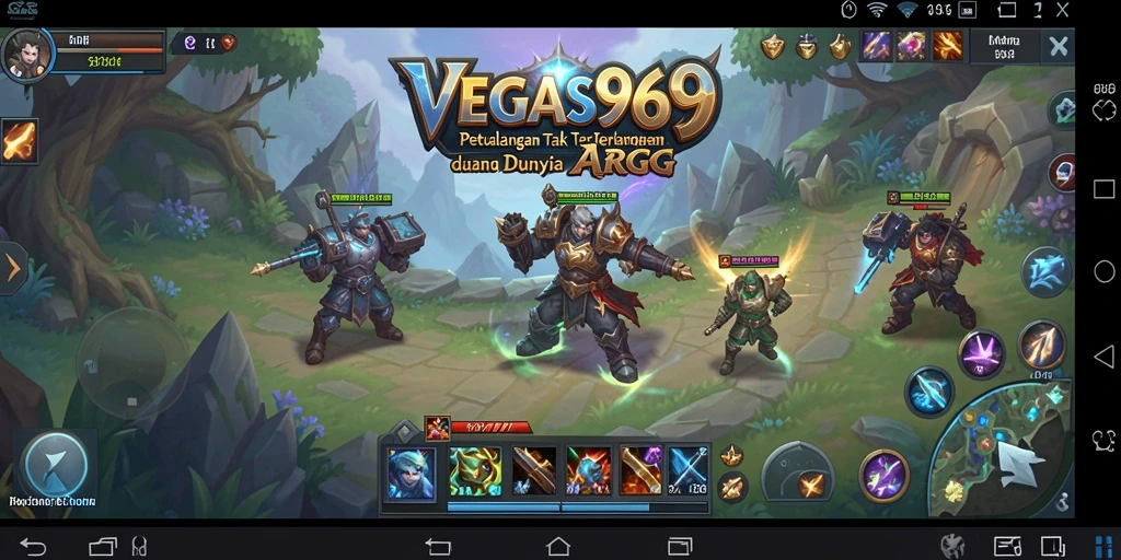 Tampilan gameplay menakjubkan dalam <strong>VEGAS969</strong>, menampilkan pertarungan epik dan dunia yang luas.